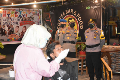 Kapolres Kuansing Pimpin Langsung Operasi Yustisi Malam Hari